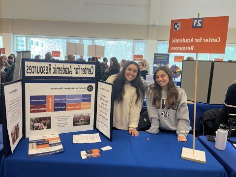 Picture of academic mentors at UNH admitted students resource fair